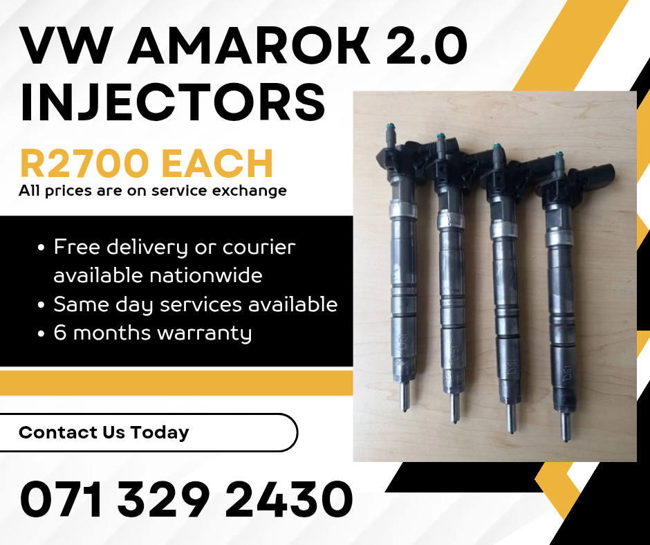 VW AMAROK 2.0 DIESEL INJECTORS FOR SALE WITH - Private Seller VW AMAROK 2.0 DIESEL INJECTORS FOR SALE WITH - Private Seller