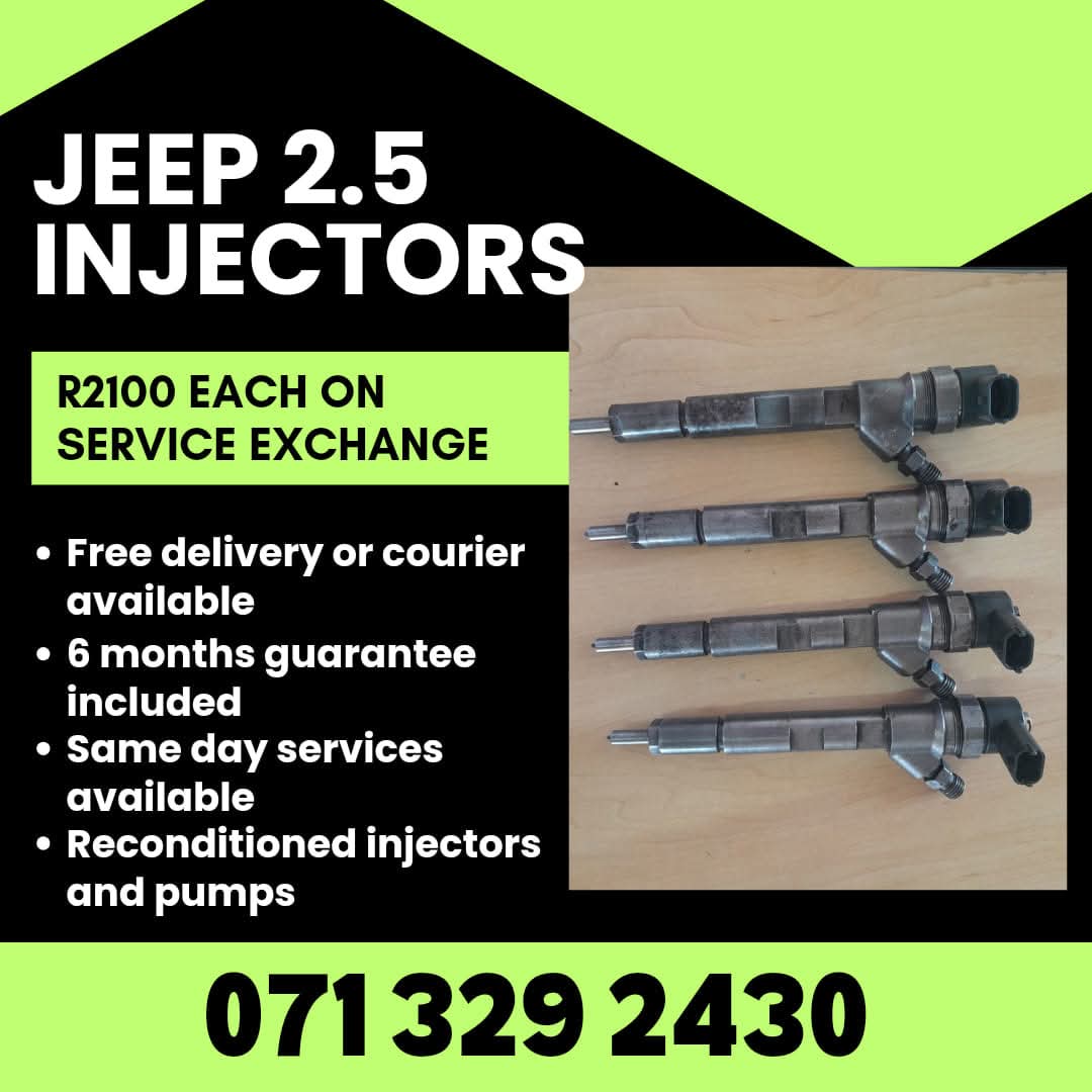 JEEP 2.5 INJECTORS FOR SALE WITH WARRANTY ON - Private Seller JEEP 2.5 INJECTORS FOR SALE WITH WARRANTY ON - Private Seller