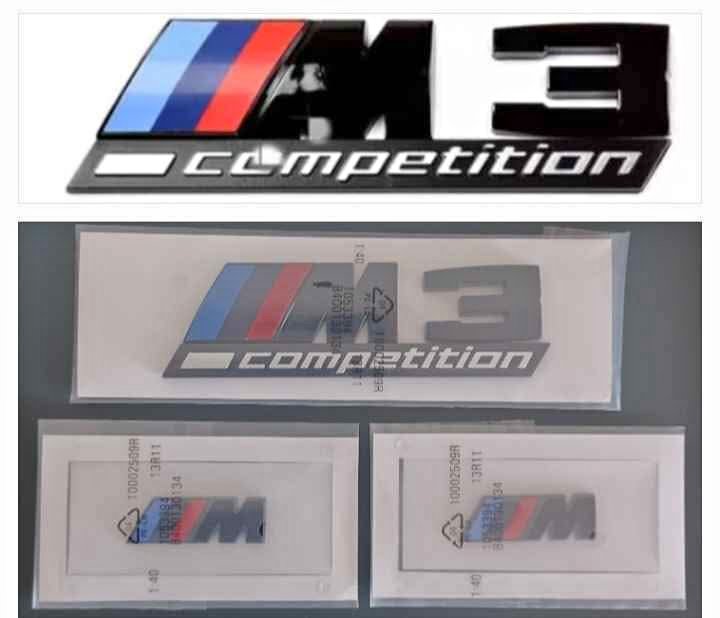 Bmw M3 / M3 Competition Badges emblems labels stickers - Private Seller