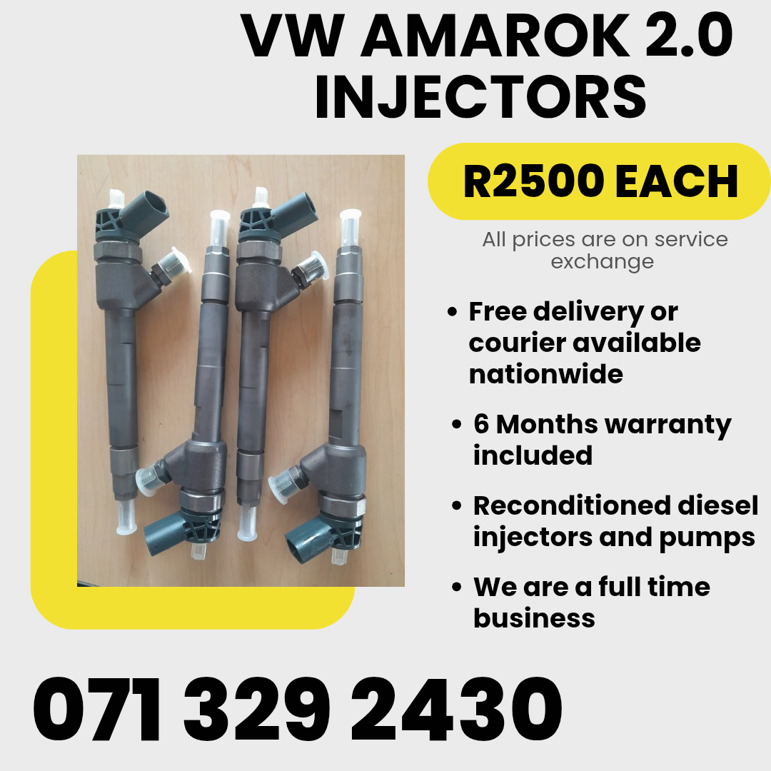 VW AMAROK 2.0 INJECTORS FOR SALE WITH WARRANTY - Private Seller VW AMAROK 2.0 INJECTORS FOR SALE WITH WARRANTY - Private Seller