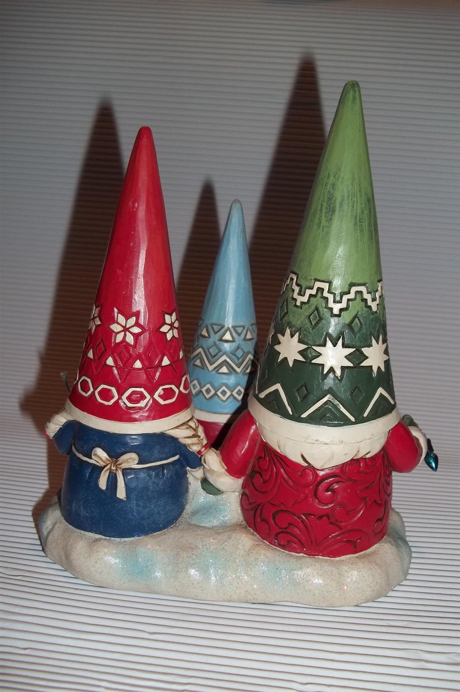 Family of Gnomes by Jim Shore, British Telephone Booth