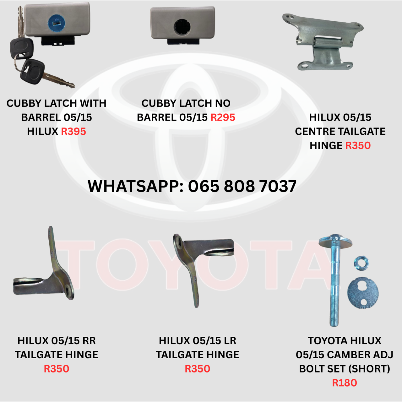 BRAND NEW TOYOTA HILUX GD6/D4D PARTS - Private Seller