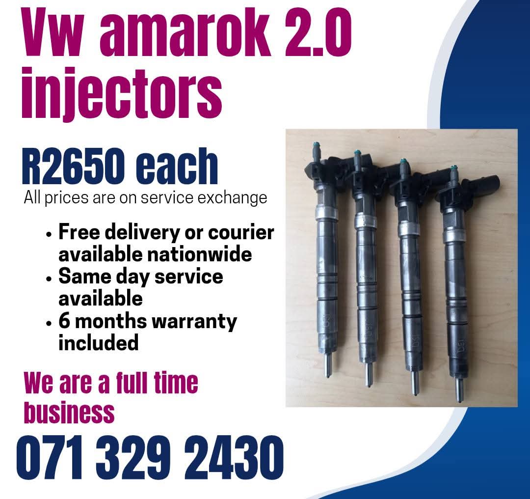 VW AMAROK 2.0 INJECTORS FOR SALE WITH WARRANTY INCLUDED - Private Seller VW AMAROK 2.0 INJECTORS FOR SALE WITH WARRANTY INCLUDED - Private Seller