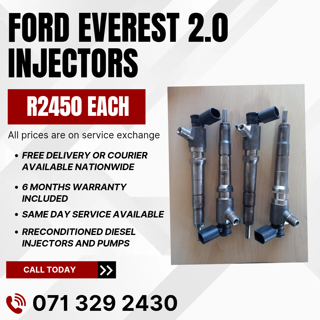 FORD EVEREST 2.0 INJECTORS FOR SALE WITH WARRANTY INCLUDED - Private Seller FORD EVEREST 2.0 INJECTORS FOR SALE WITH WARRANTY INCLUDED - Private Seller