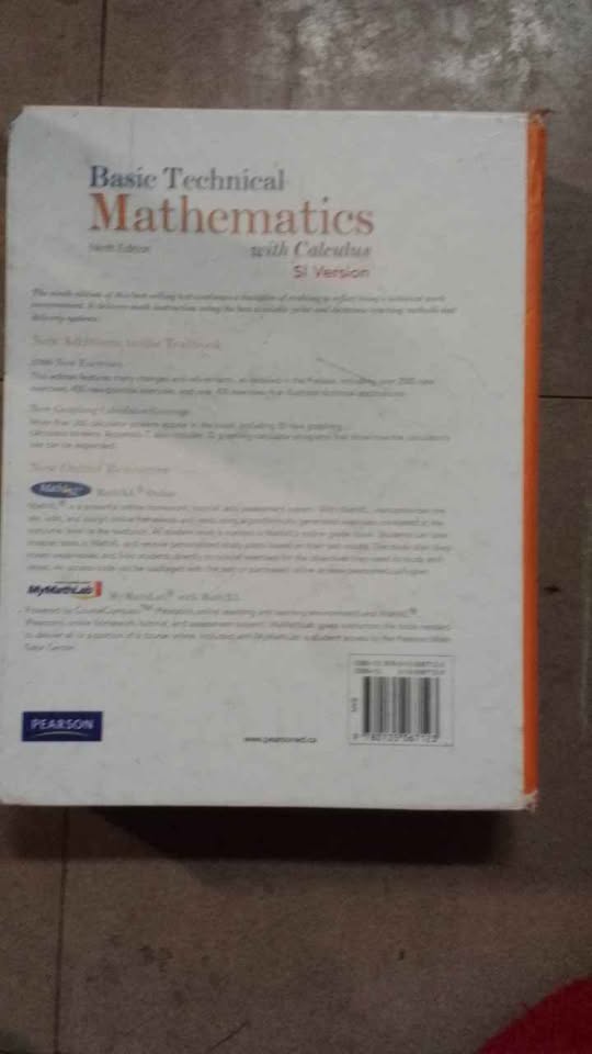 Basic Technical Mathematics (Ninth Edition) Science Mathematics | Junk ...