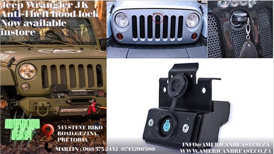 Jeep Wrangler JK Anti Theft Bonnet lock for sale - Private Seller Jeep Wrangler JK Anti Theft Bonnet lock for sale - Private Seller
