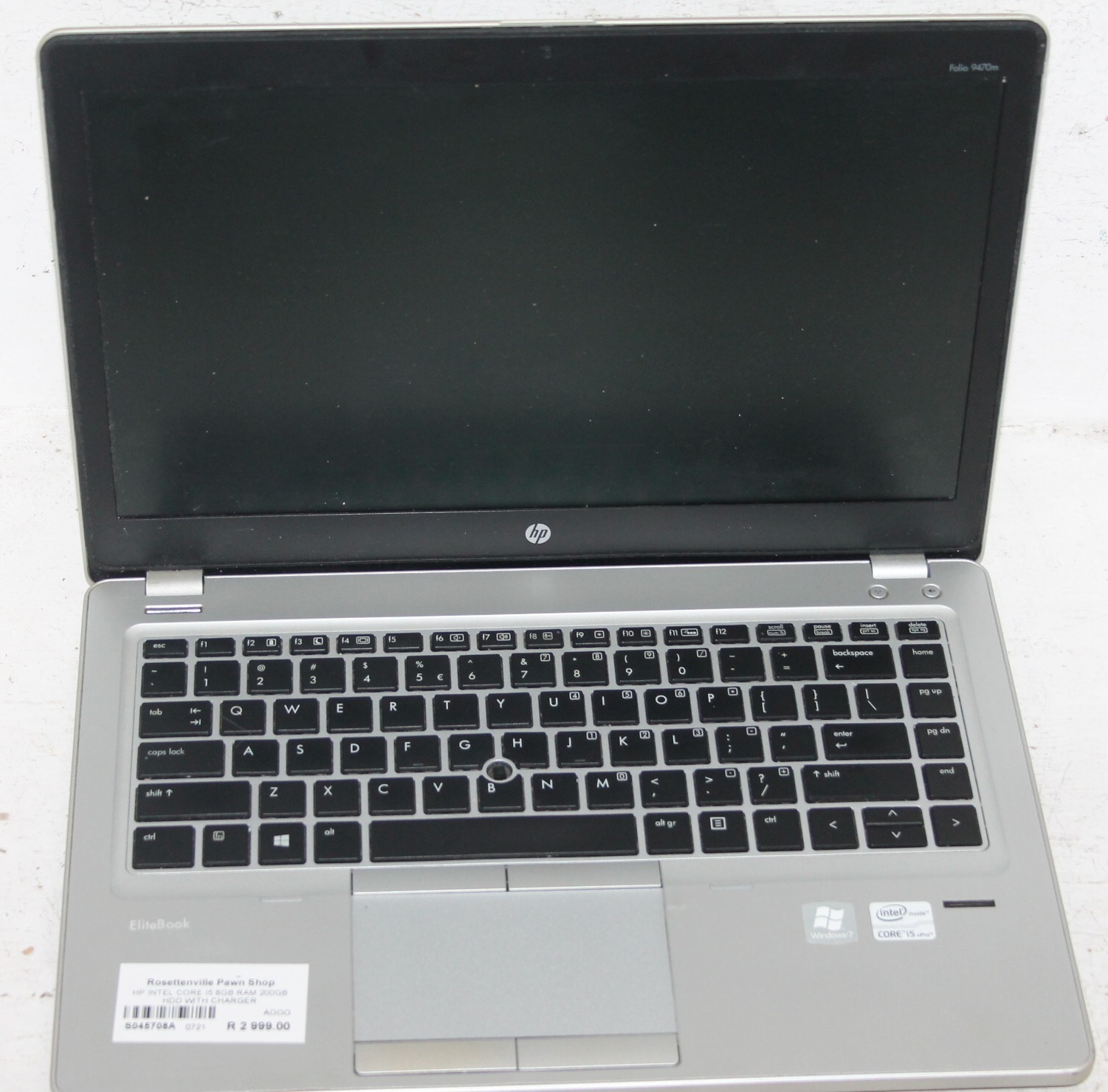 Hp laptop with charger S045708A #Rosettenvillepawnshop