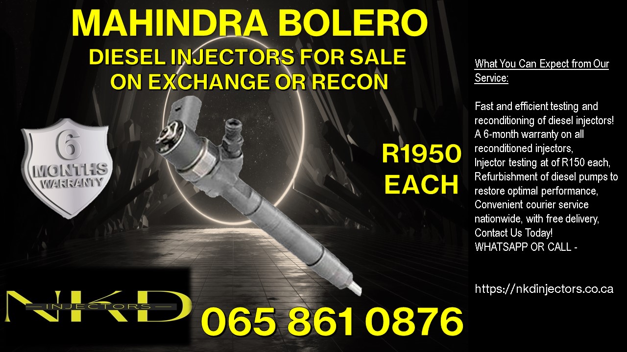 Mahindra Bolero injectors for sale or we refurbish your own with 6 months warran - Private Seller Mahindra Bolero injectors for sale or we refurbish your own with 6 months warran - Private Seller