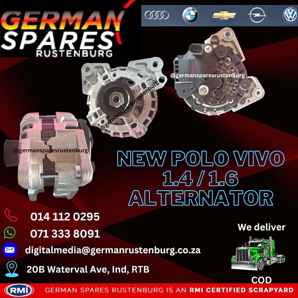 New Polo Vivo 1.4 / 1.6 Alternator - Private Seller New Polo Vivo 1.4 / 1.6 Alternator - Private Seller