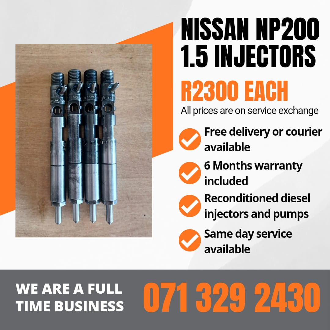 NISSAN NP200 1.5 INJECTORS FOR SALE WITH WARRANTY - Private Seller NISSAN NP200 1.5 INJECTORS FOR SALE WITH WARRANTY - Private Seller