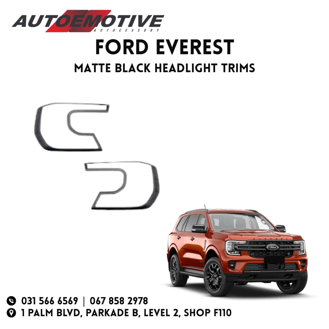 Ford Everest Black Headlight Trims - Private Seller Ford Everest Black Headlight Trims - Private Seller