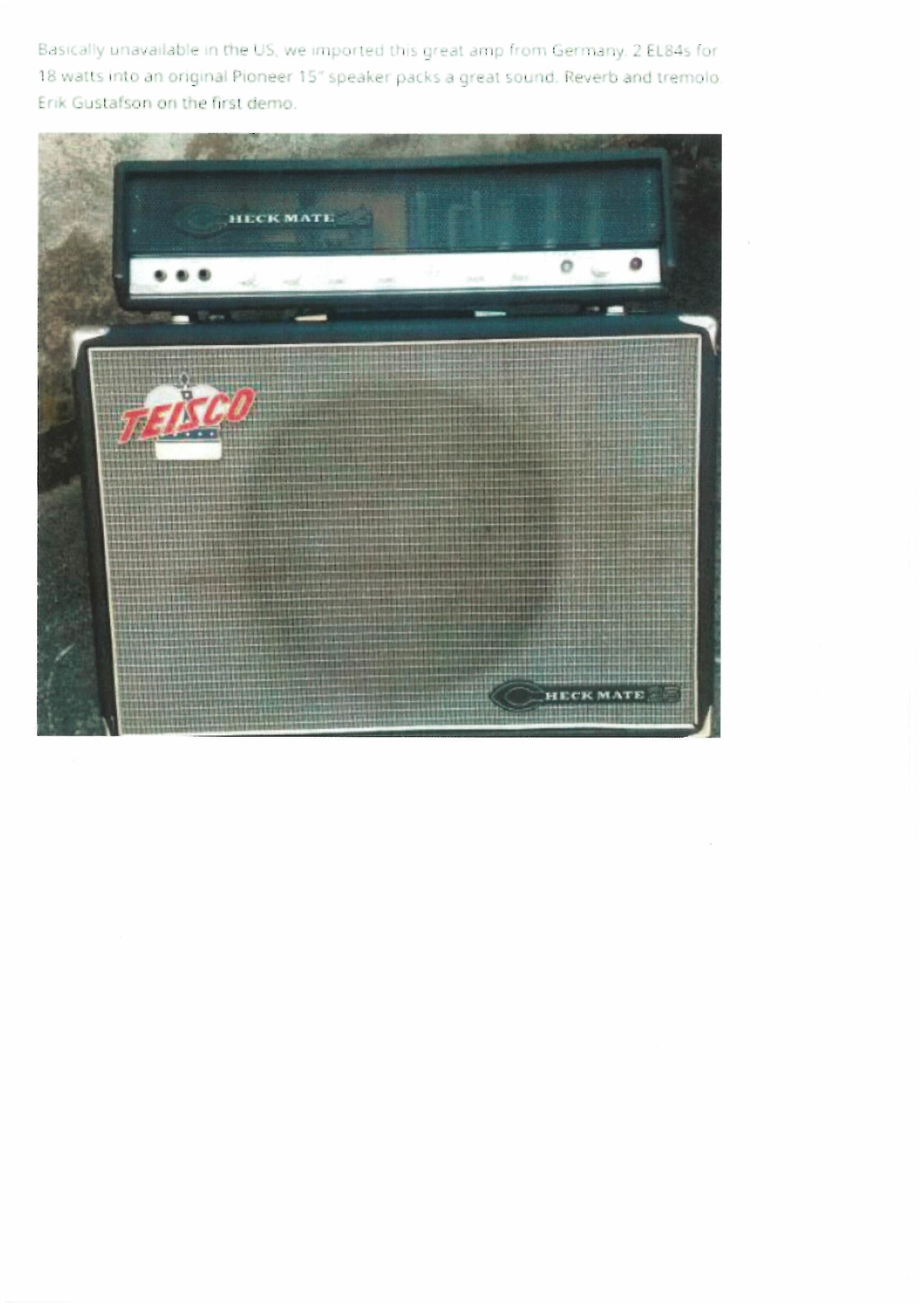 Teisco Checkmate 25 Tube Amplifier