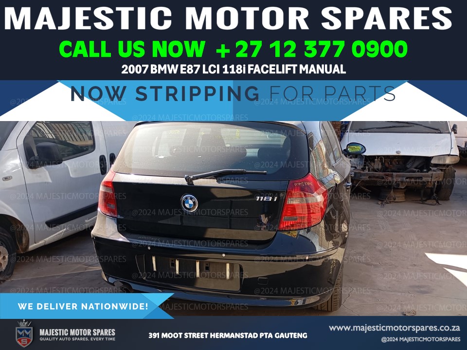 BMW 118i LCI E87 manual used parts for sale - Private Seller BMW 118i LCI E87 manual used parts for sale - Private Seller