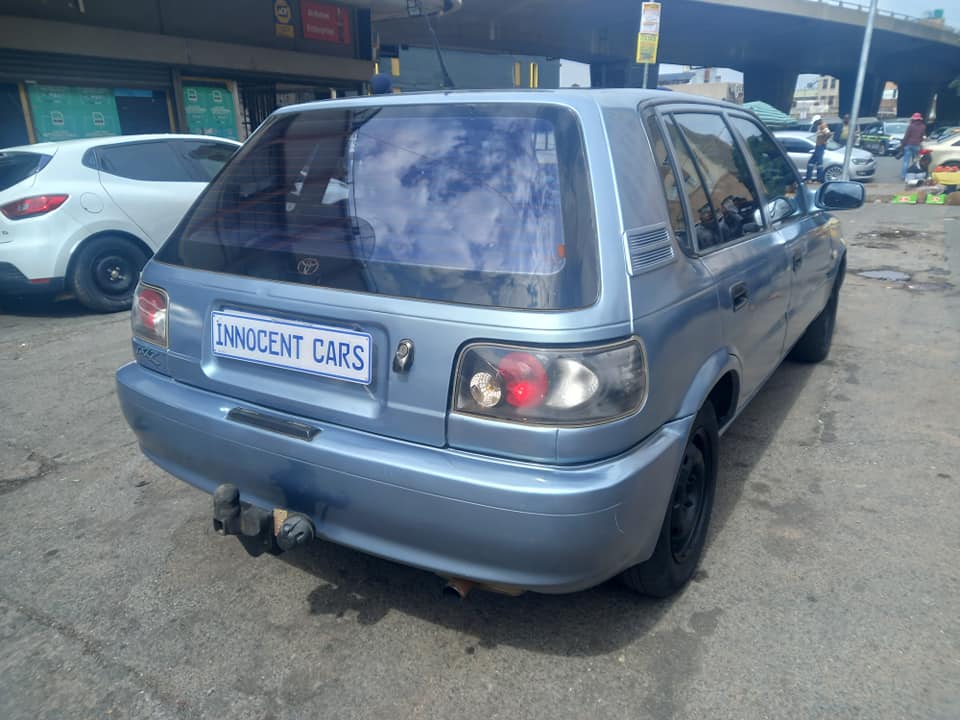2003 TOYOTA TAZZ 1.3 PETROL, MANUAL TRANSMISSION, BLUE COLOR, MILEAGE 105000KM Spare key