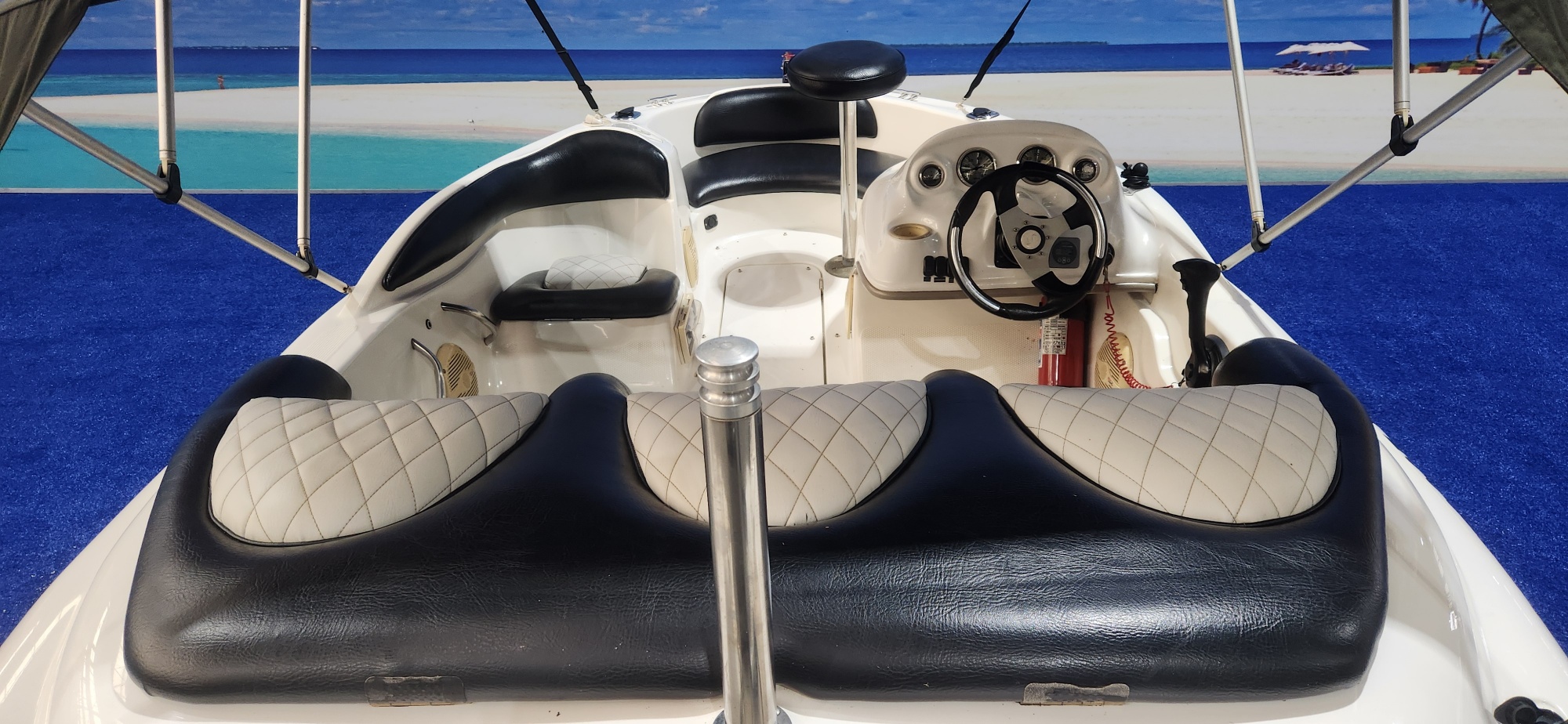 SENSATION 1450 SPORT ON TRAILER 90 HP MERCURY TRIM