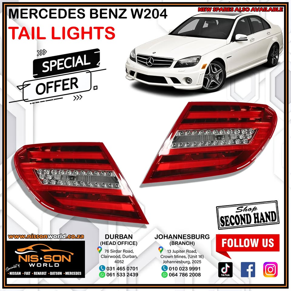 Mercedes Benz W204 Tail Lights