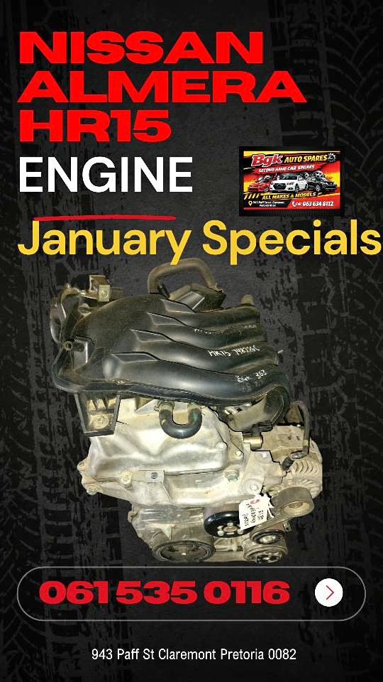 Nissan almera HR15 2020 model engine - Private Seller Nissan almera HR15 2020 model engine - Private Seller