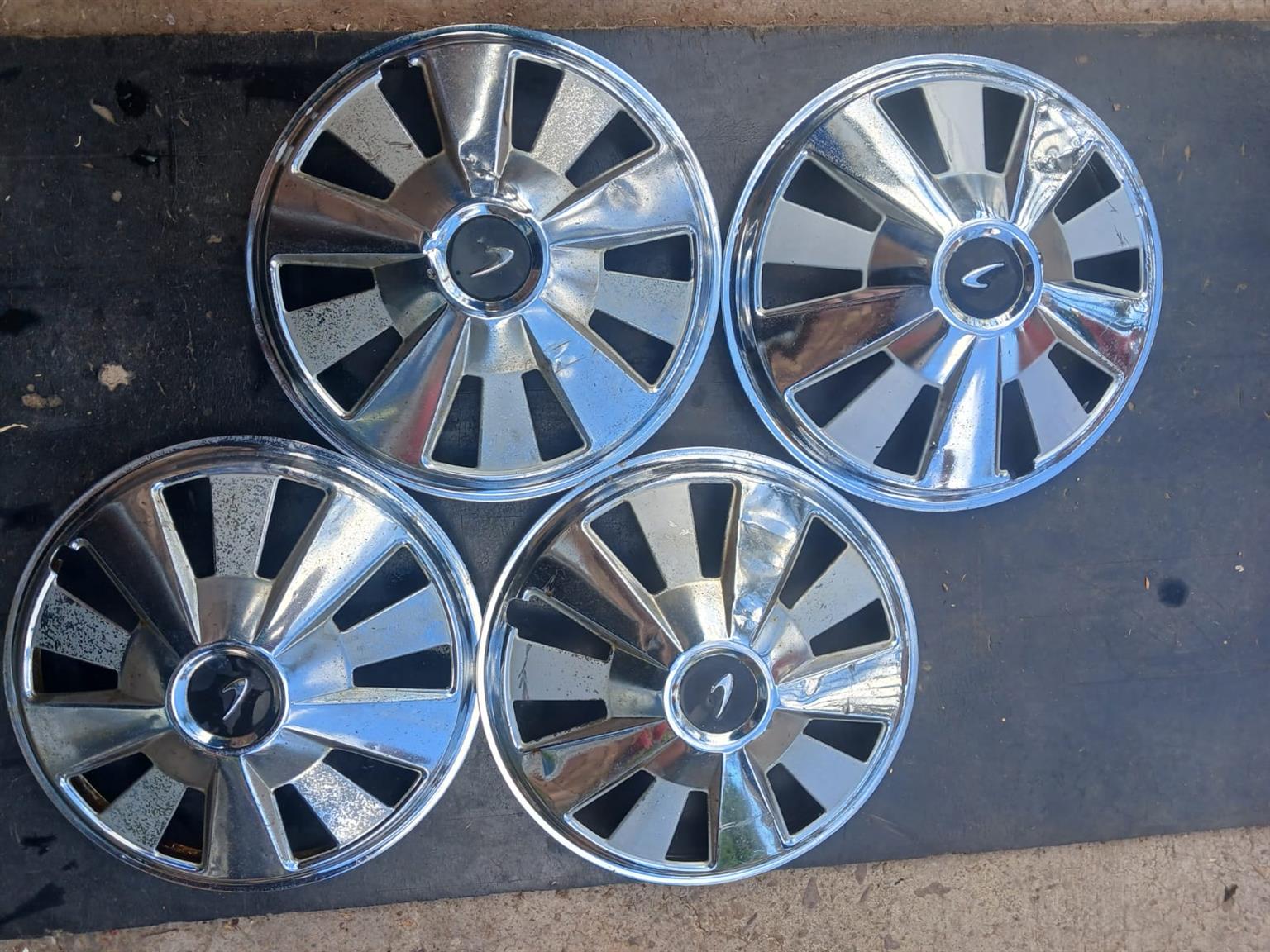 DATSUN STEEL WHEEL HUB CAPS FOR SALE - Private Seller DATSUN STEEL WHEEL HUB CAPS FOR SALE - Private Seller