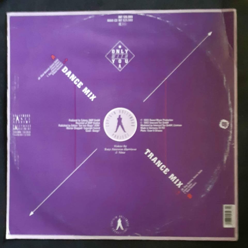 Captain Hollywood Project - Only With Me 12" Single Record