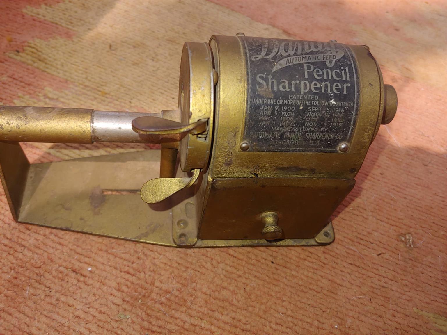 Antique dandy pencil sharpener