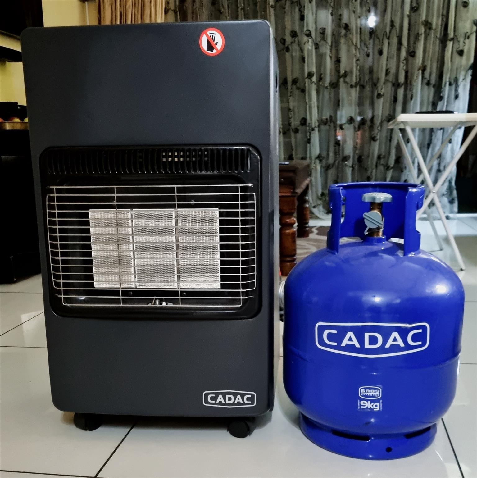 CADAC 3 PANEL HEATER  WITH 9KG EMPTY CYLINDER