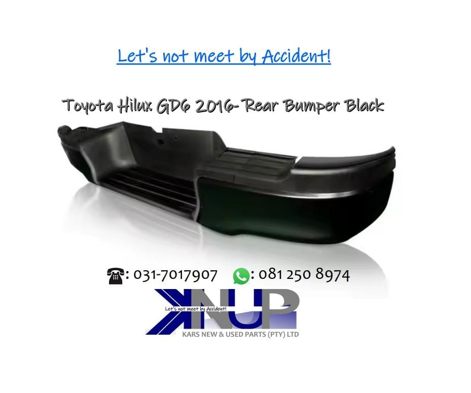 Toyota Hilux GD6 2016- Rear Bumper Black –