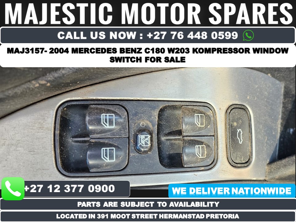 2004 Mercedes Benz C180 W203 main window switch - Private Seller 2004 Mercedes Benz C180 W203 main window switch - Private Seller