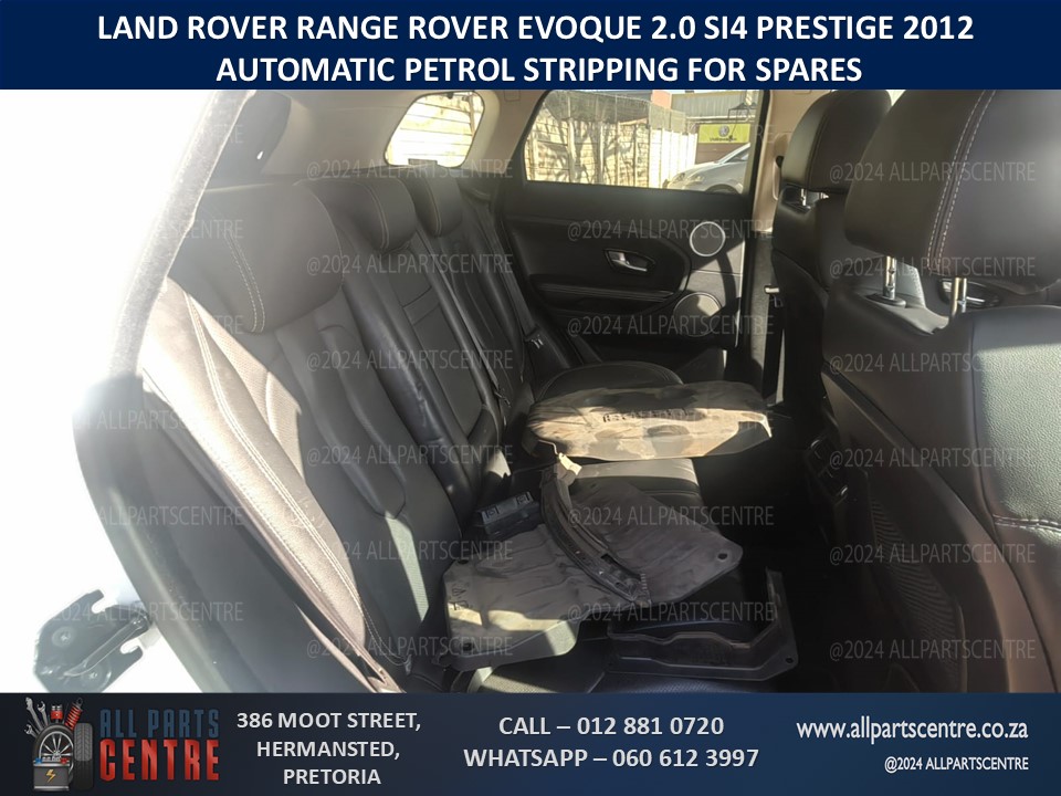 Land Rover Evoque Si4 2.0 2012 Petrol Automatic Stripping for Spares