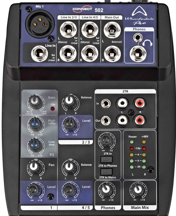 Wharfedale Connect 502 USB mixing console for sale