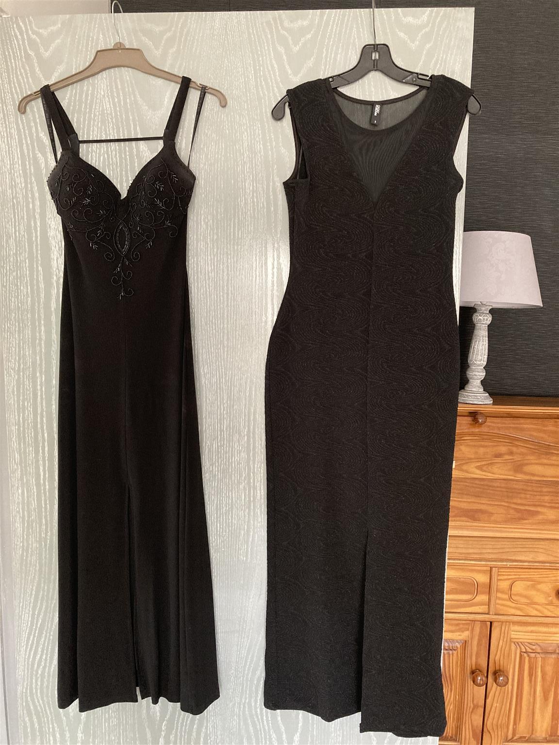 Black evening dresses size 32 second hand