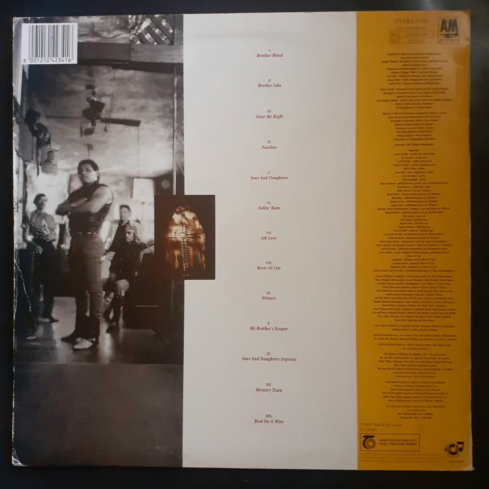 The Neville Brothers ‎- Brother's Keeper LP Record
