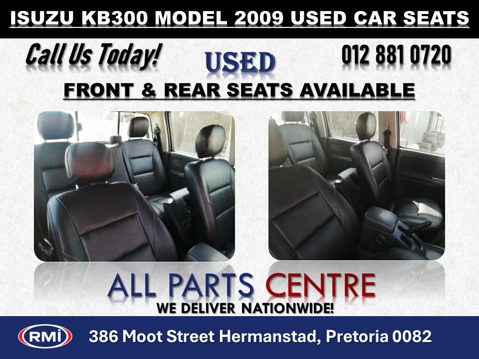 Isuzu Kb300 Model 2009 Used Front and Rear Car Seats for Sale