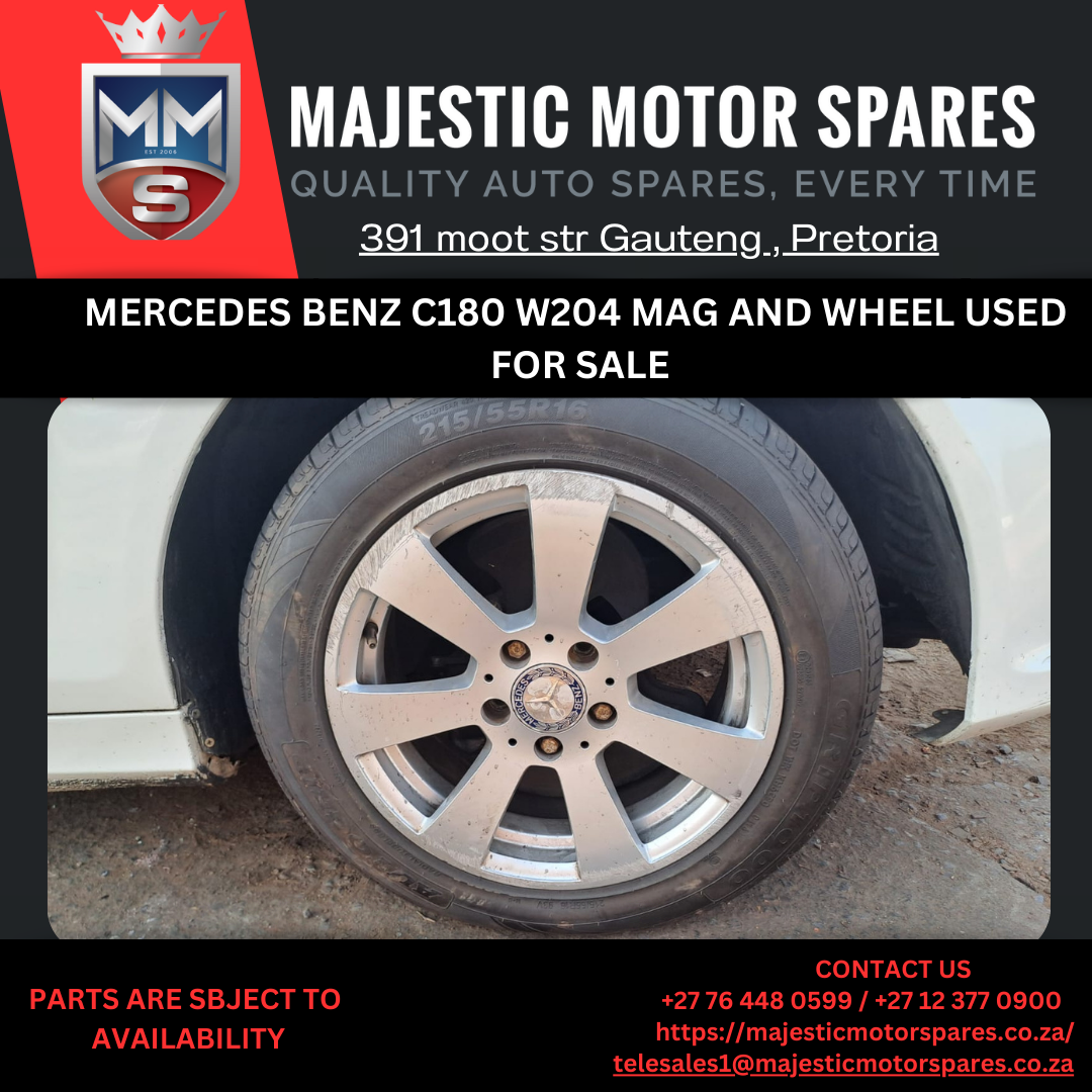 Mercedes benz C180 W204 Mag and Wheel used for sale - Private Seller Mercedes benz C180 W204 Mag and Wheel used for sale - Private Seller