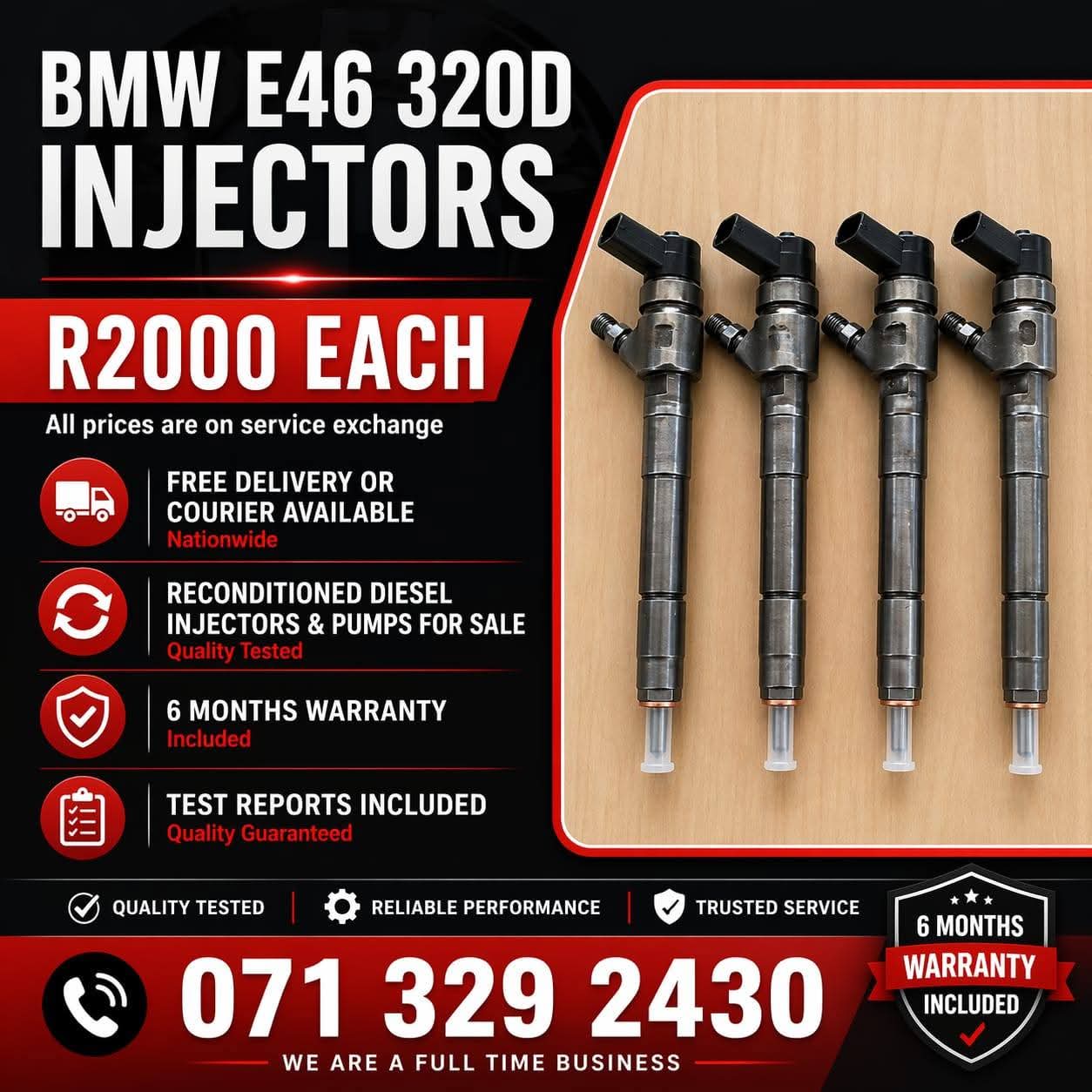 BMW E46 320 INJECTORS FOR SALE WITH WARRANTY - Private Seller BMW E46 320 INJECTORS FOR SALE WITH WARRANTY - Private Seller