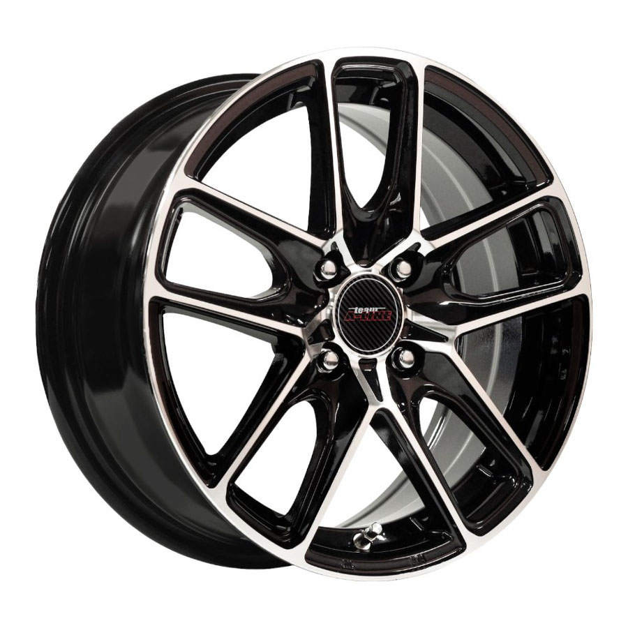 17″ A-Line Tusk 5/114 Black Machine Face Alloy Wheels