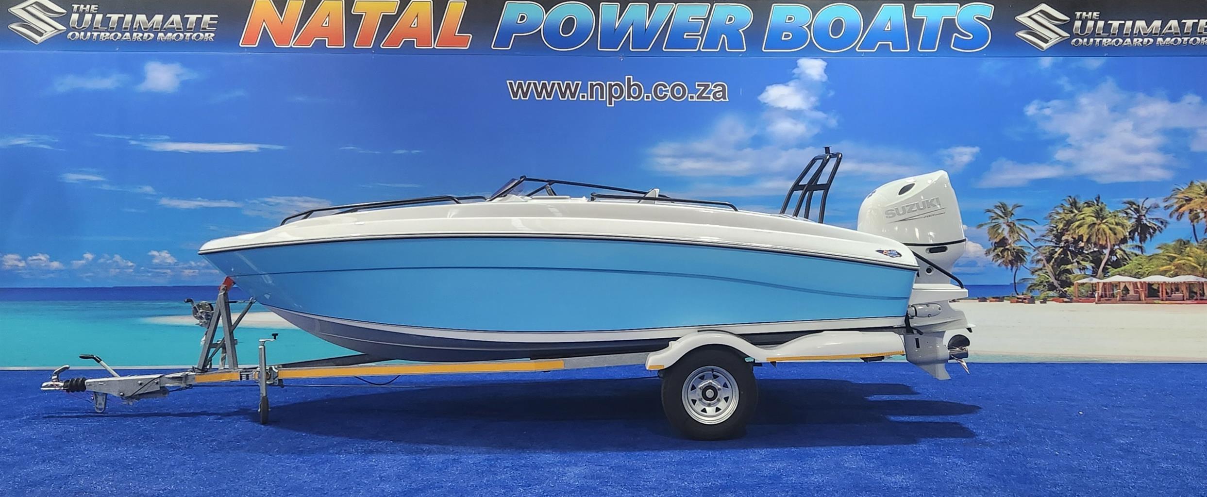 XF 170 ON TRAILER 140 HP SUZUKI 4 STROKE DRIVE BY WIRE