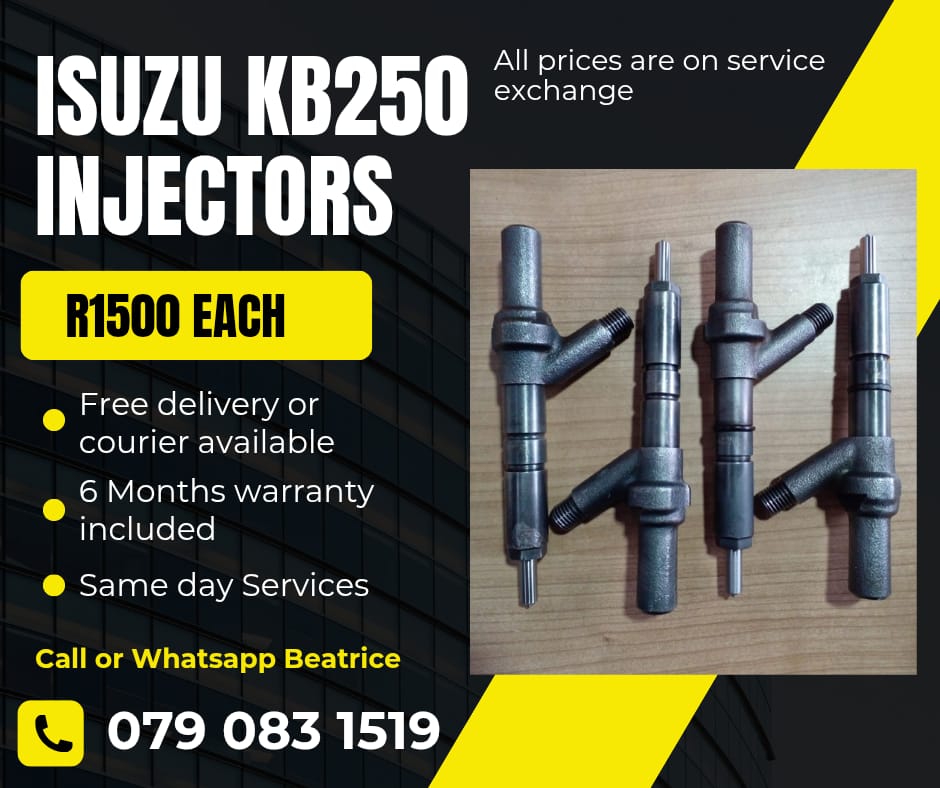 ISUZU KB250 INJECTORS FOR SALE WITH WARRANTY INCLUDED - Private Seller ISUZU KB250 INJECTORS FOR SALE WITH WARRANTY INCLUDED - Private Seller