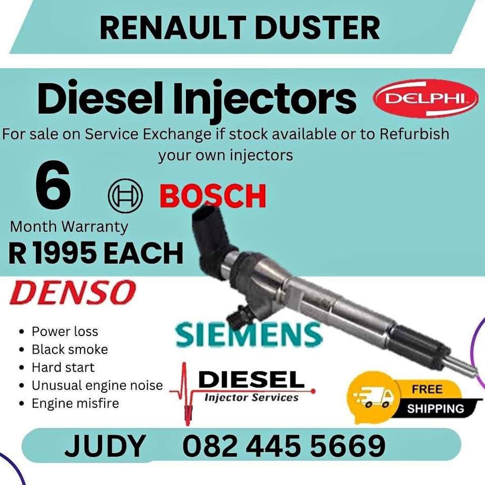 Renault Duster Diesel Injector for sale on service exchange or to recon - Private Seller Renault Duster Diesel Injector for sale on service exchange or to recon - Private Seller
