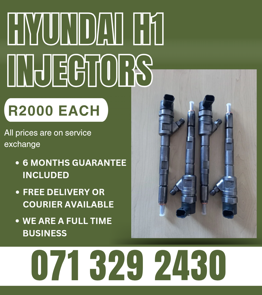 HYUNDAI H1 INJECTORS FOR SALE WITH WARRANTY ON - Private Seller HYUNDAI H1 INJECTORS FOR SALE WITH WARRANTY ON - Private Seller