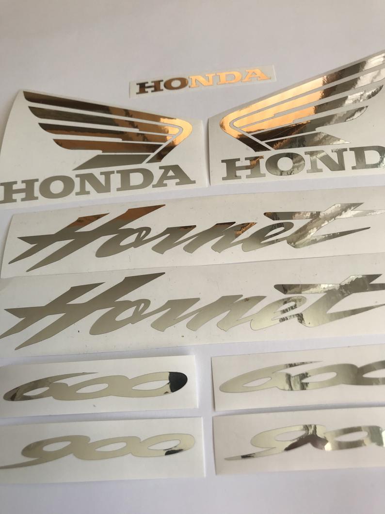 HONDA HORNET 600 - 900 aftermarket custom decals stickers Nickel version 