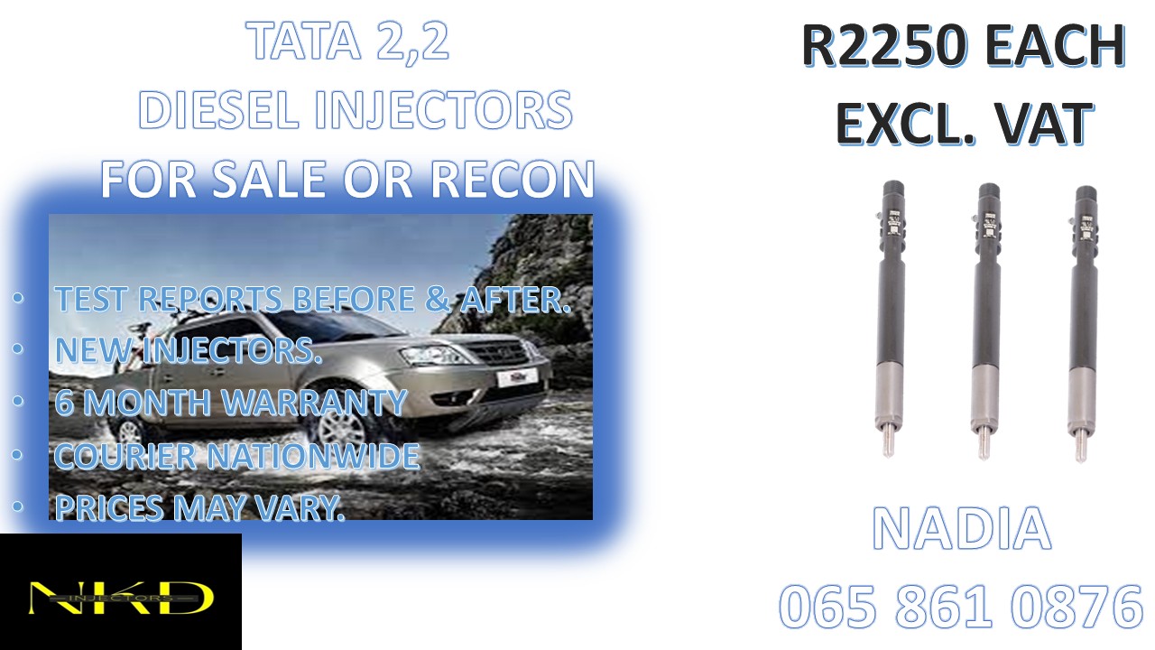 DIESEL INJECTORS FOR SALE FOR TATA 2.2 - REBUILD AND TESTED - Private Seller DIESEL INJECTORS FOR SALE FOR TATA 2.2 - REBUILD AND TESTED - Private Seller