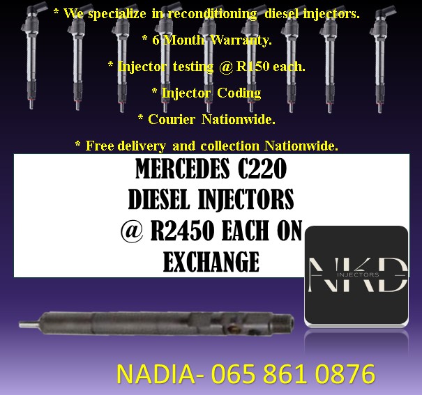 MERCEDES C220 DELPHI DIESEL INJECTORS FOR SALE WITH TEST REPORTS - Private Seller MERCEDES C220 DELPHI DIESEL INJECTORS FOR SALE WITH TEST REPORTS - Private Seller