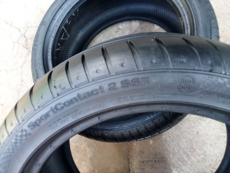 2 X 255/40/17 SSR Continental runflats tires for BMW with 95% thread life left - Private Seller