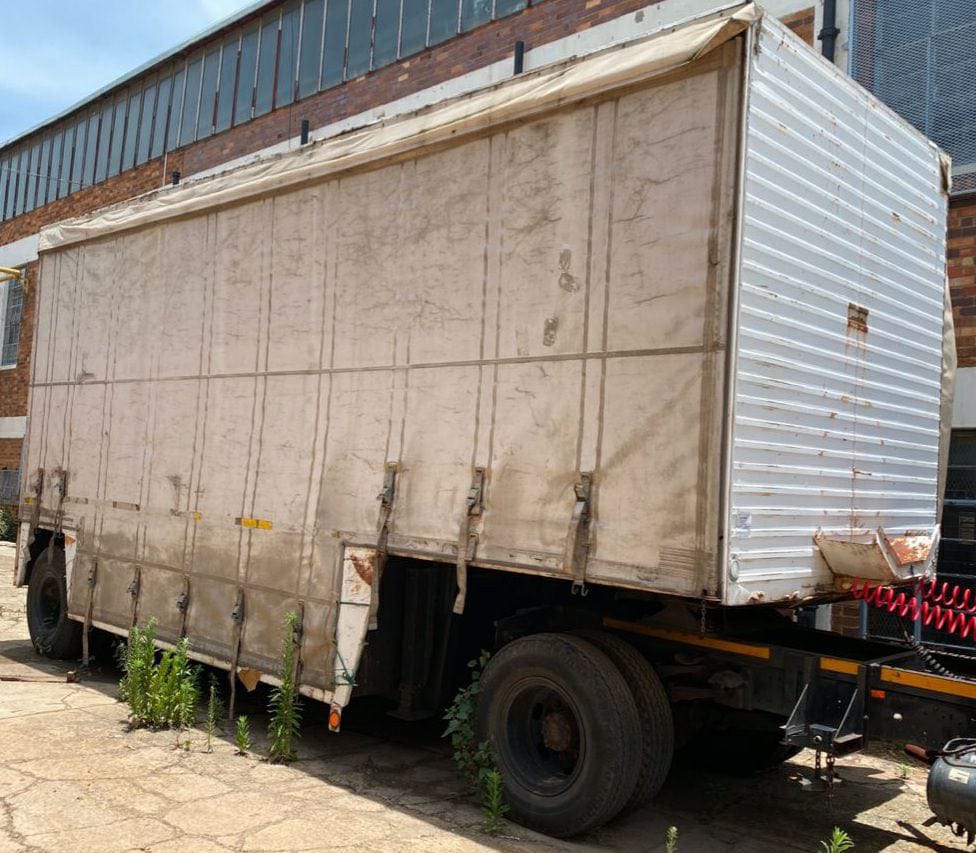 Toyota truck with 2 trailers for sale