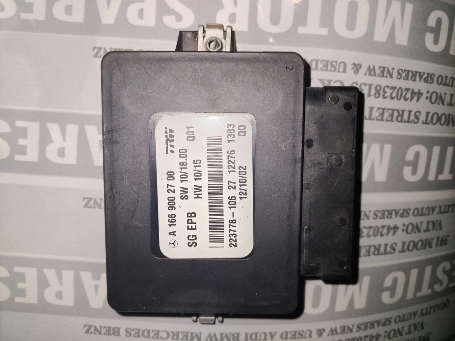 Mercedes W166 parking brake module for sale used - Private Seller Mercedes W166 parking brake module for sale used - Private Seller