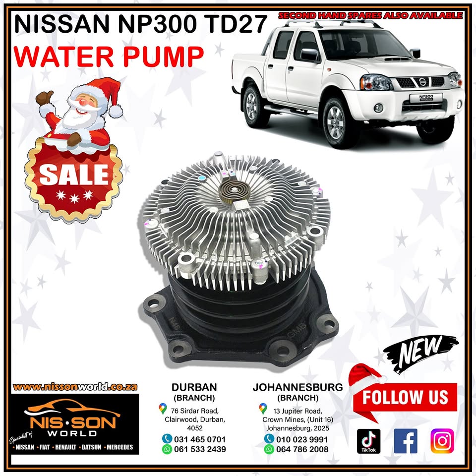 NISSAN NP300 TD27 WATER PUMP - Private Seller