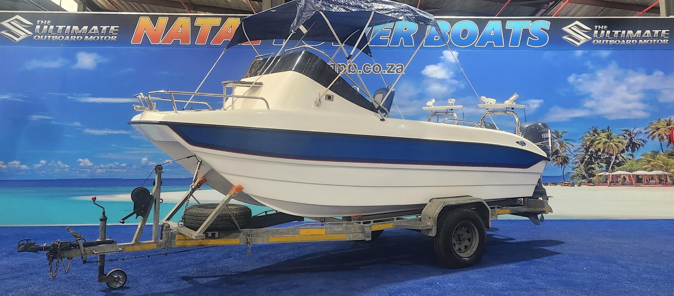 SEACAT 16 FT ON TRAILER 2 X 60 HP YAMAHA 4 STROKES 2009 MODELS 405 /432 HOURS F