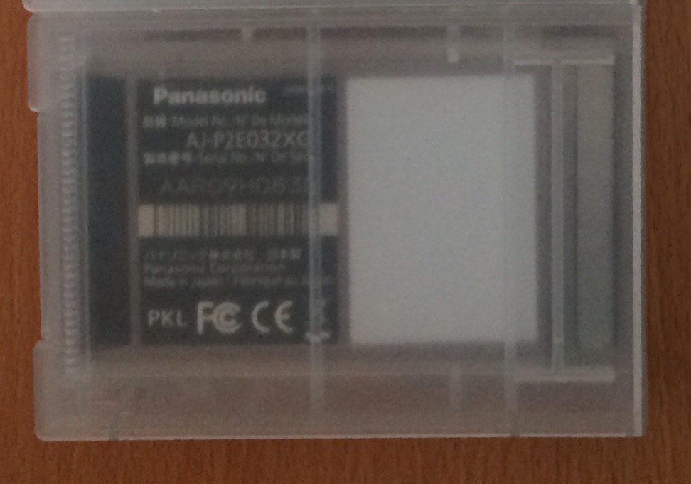 PANASONIC P2 E-series 32 GB card
