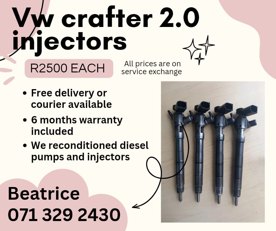 VW CRAFTER 2.0 INJECTORS FOR SALE WITH WARRANTY INCLUDED - Private Seller VW CRAFTER 2.0 INJECTORS FOR SALE WITH WARRANTY INCLUDED - Private Seller