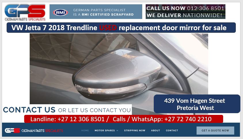 VW Jetta 7 2018 Trendline used replacement door mirrors for sale - Private Seller